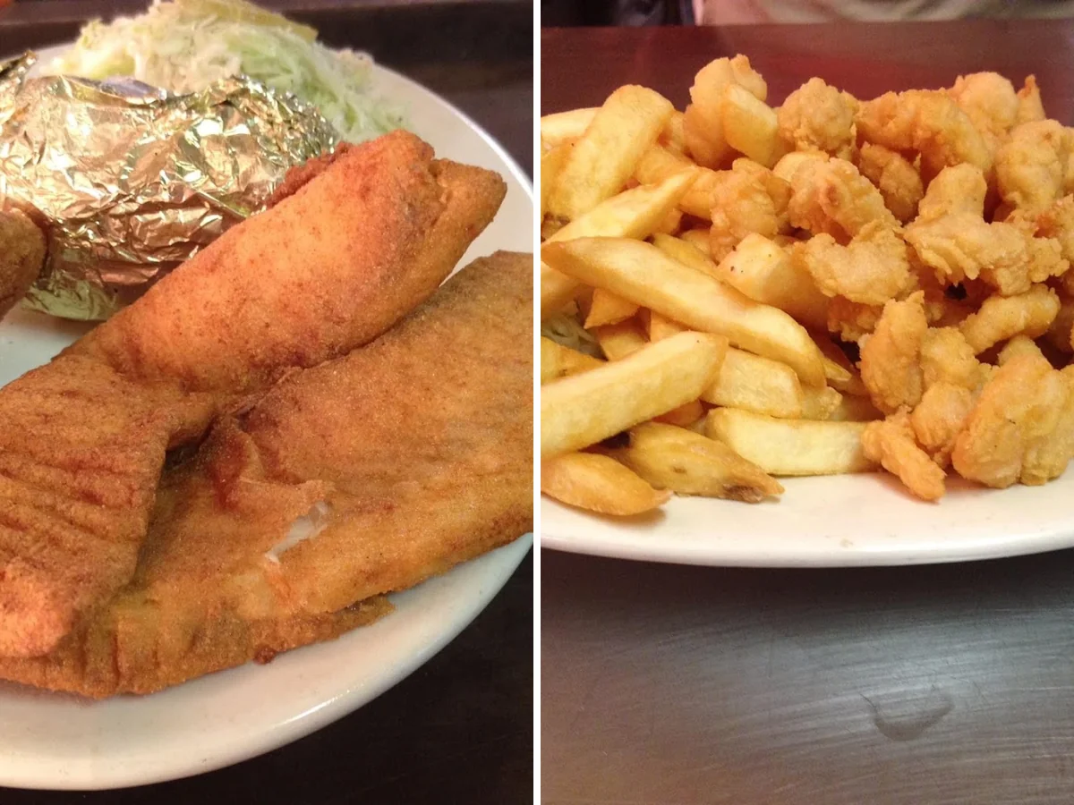 Casual seafood dining with table service.