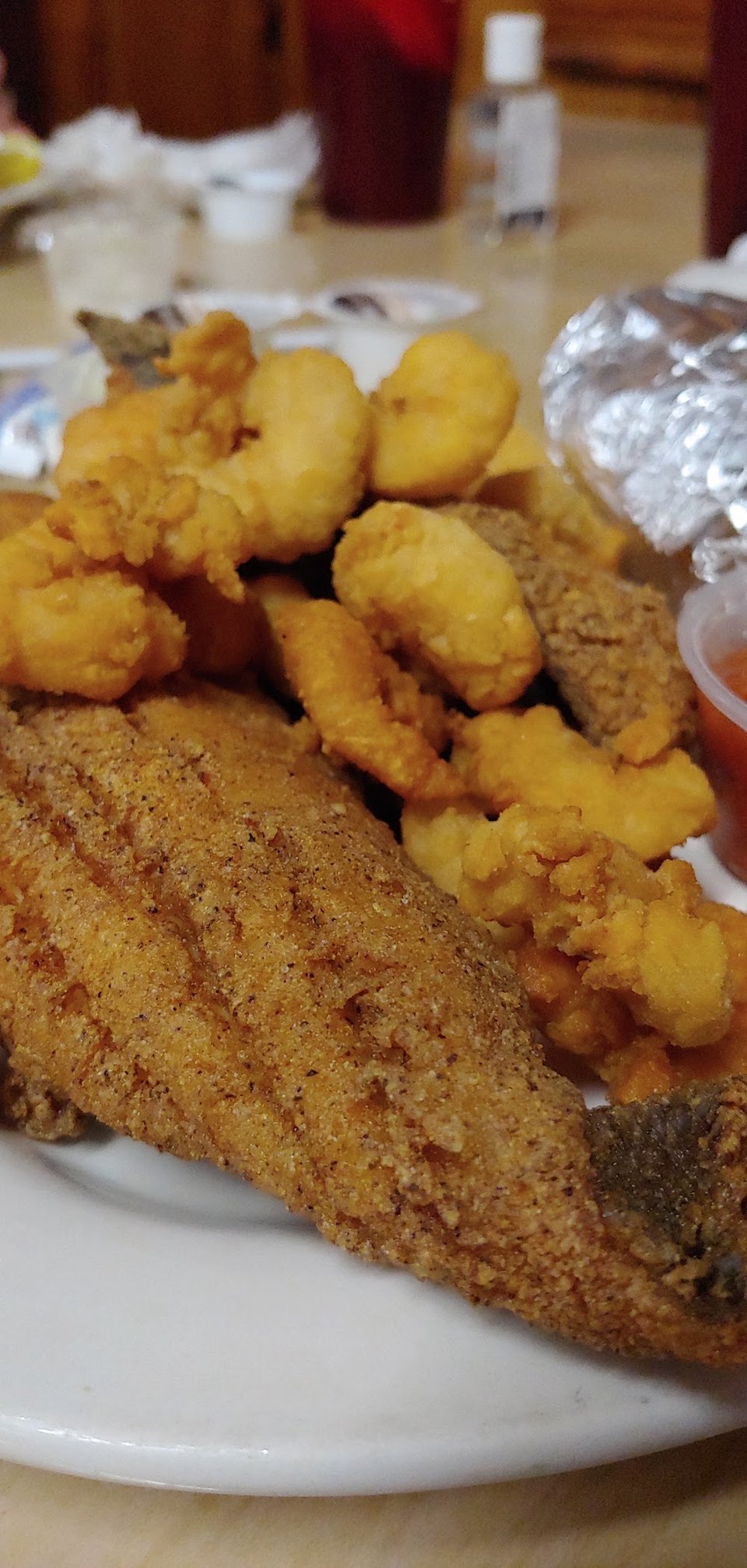 Combination Flounder and Shrimp Plate